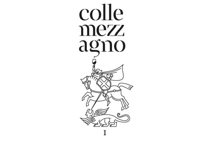 Italy, Italian wine design, Agriturismo, Agritourism, St George and dragon, St George, Logotype, Logo, Wine, Dragon, Line work, line logo, graphic